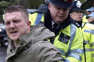 Tommy Robinson of the English Defense League (EDL)