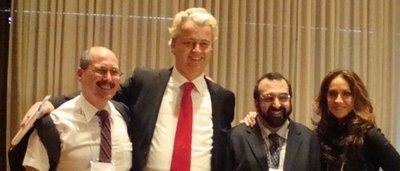 From Left to Right: Andrew Bostom, Geert Wilders, Robert Spencer, Pamela Geller