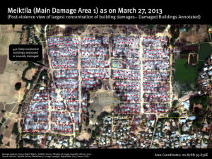 Thematic Applications of Satellite Imagery for Human Rights Rese